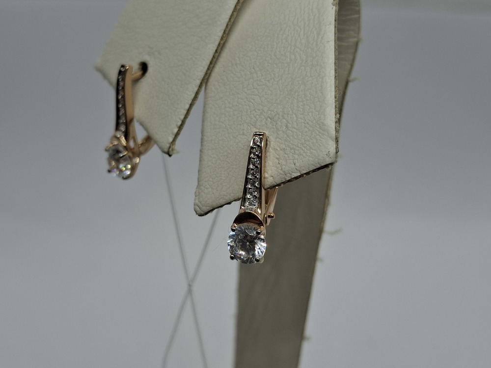 СЕРЬГИ С КАМНЯМИ (Au 585)