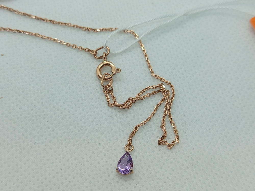 КОЛЬЕ С КАМНЯМИ Au 585