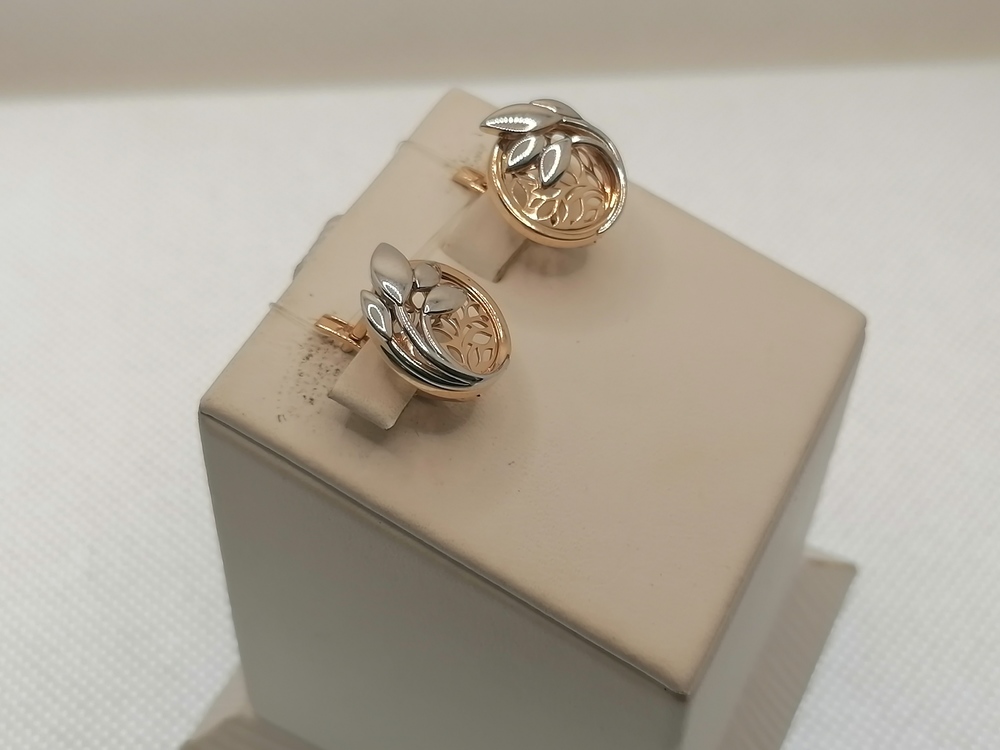 СЕРЬГИ БЕЗ КАМНЯ (Au 585)