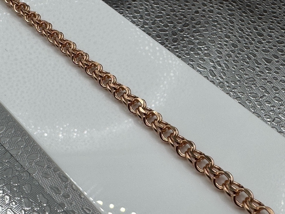 БРАСЛЕТ ПУСТОТЕЛЫЙ Бисмарк (Au 585)