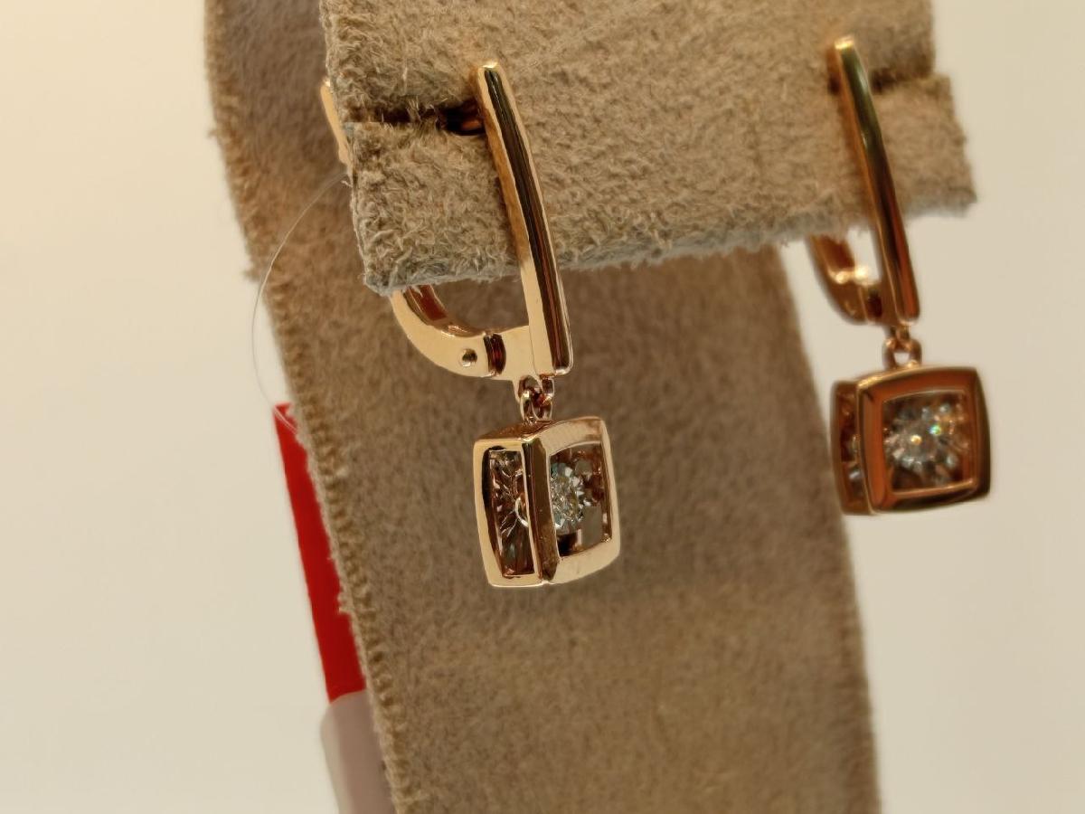 СЕРЬГИ БРИЛЛИАНТ (Au 585)