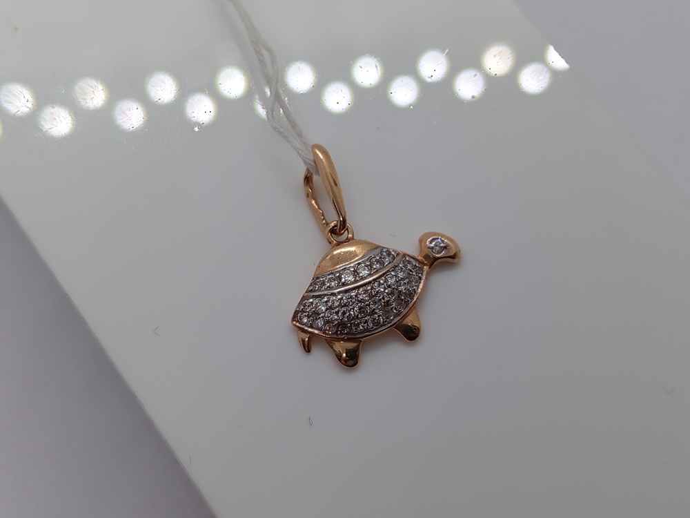 ПОДКМИ585 ПОДВЕСКА С КАМНЯМИ (Au 585)