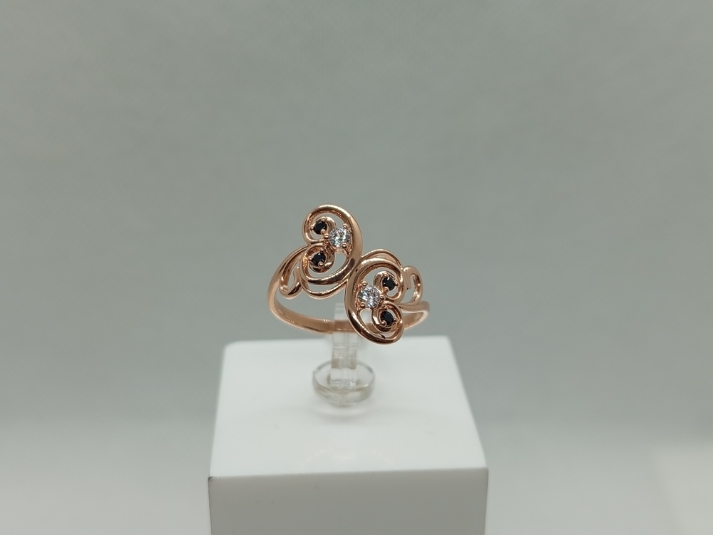 КОЛЬЦО С КАМНЯМИ (Au 585)