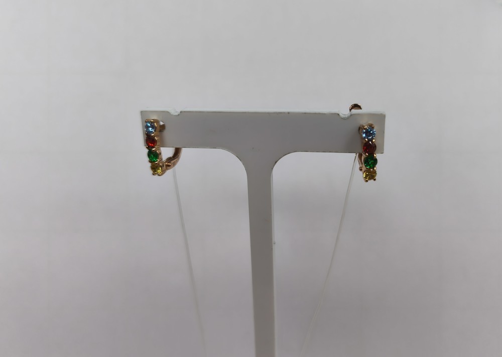 СЕРЬГИ С КАМНЯМИ (Au 585)