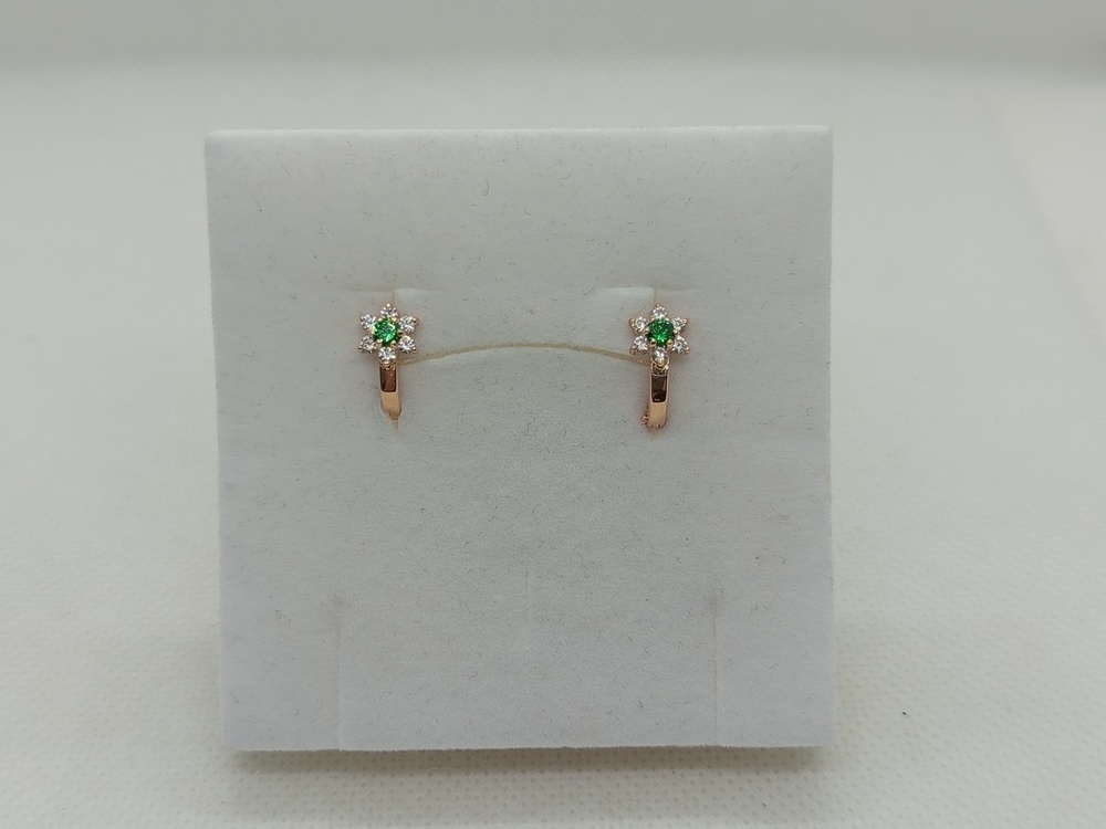 СКМИ585 СЕРЬГИ С КАМНЯМИ (Au 585)