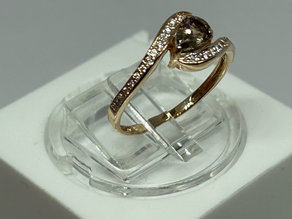 КОЛЬЦО С КАМНЯМИ (Au 585)