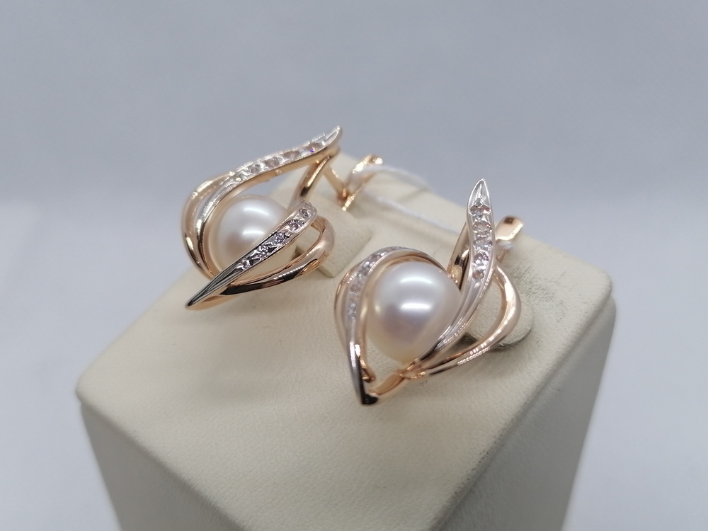 СЕРЬГИ С КАМНЯМИ (Au 585)