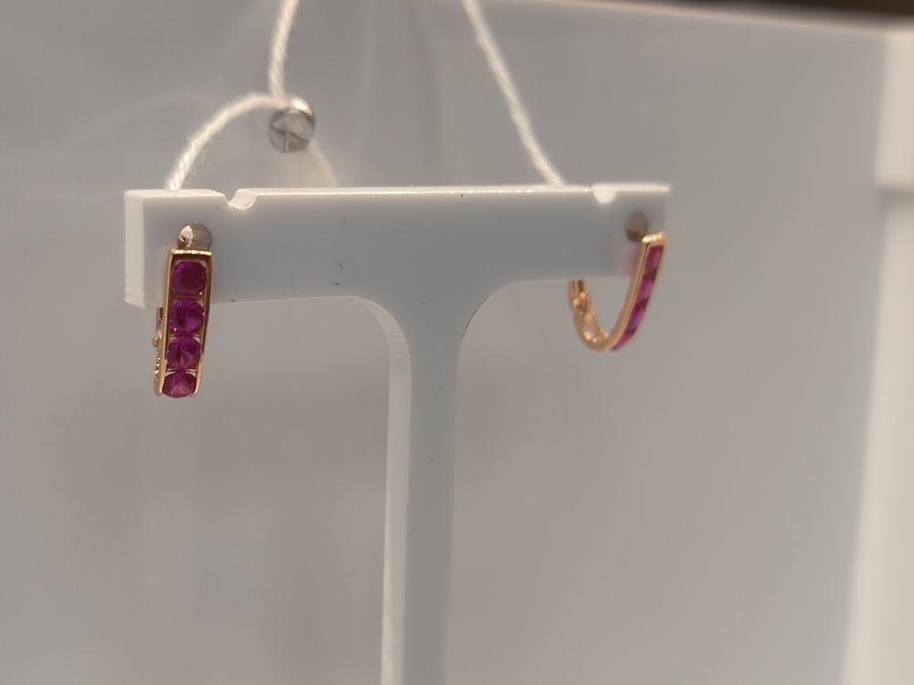 СЕРЬГИ С КАМНЯМИ (Au 585)