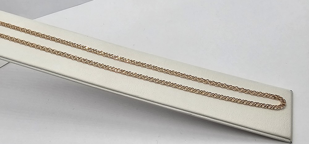 ЦЕПЬ ПУСТОТЕЛАЯ Ромб двойной (Au 585)