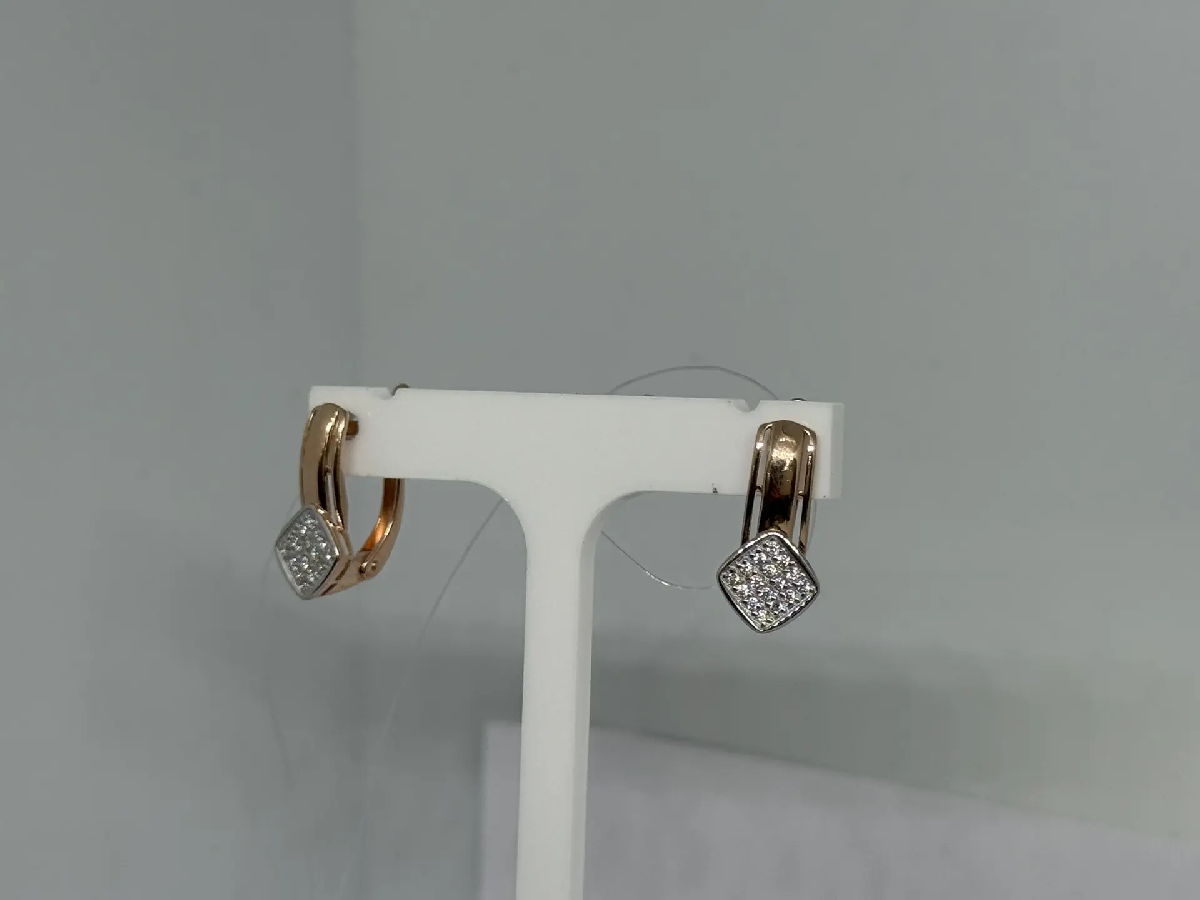 СЕРЬГИ С КАМНЯМИ (Au 585)