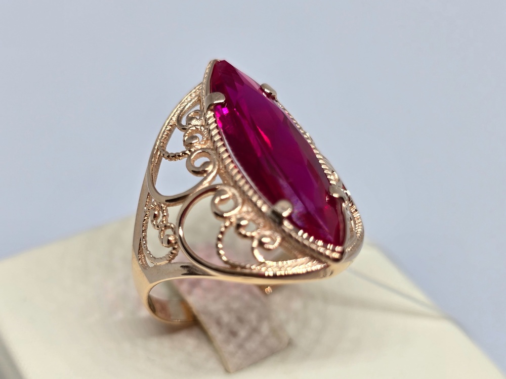 КОЛЬЦО С КАМНЕМ (Au 585)