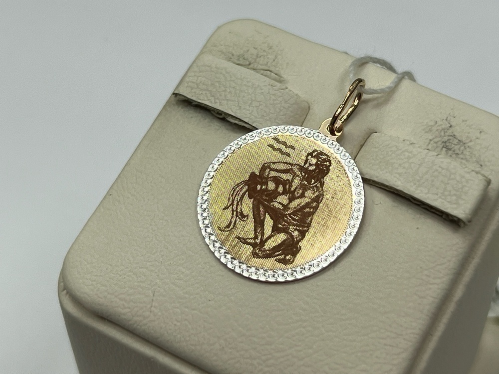 ПОДВЕСКА ЗНАК ЗОДИАКА ВОДОЛЕЙ (Au 585)