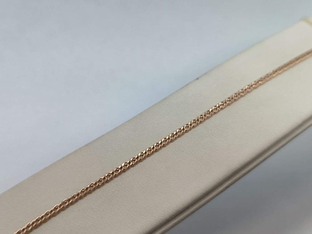 БРАСЛЕТ ПУСТОТЕЛЫЙ Ромб двойной Au 585