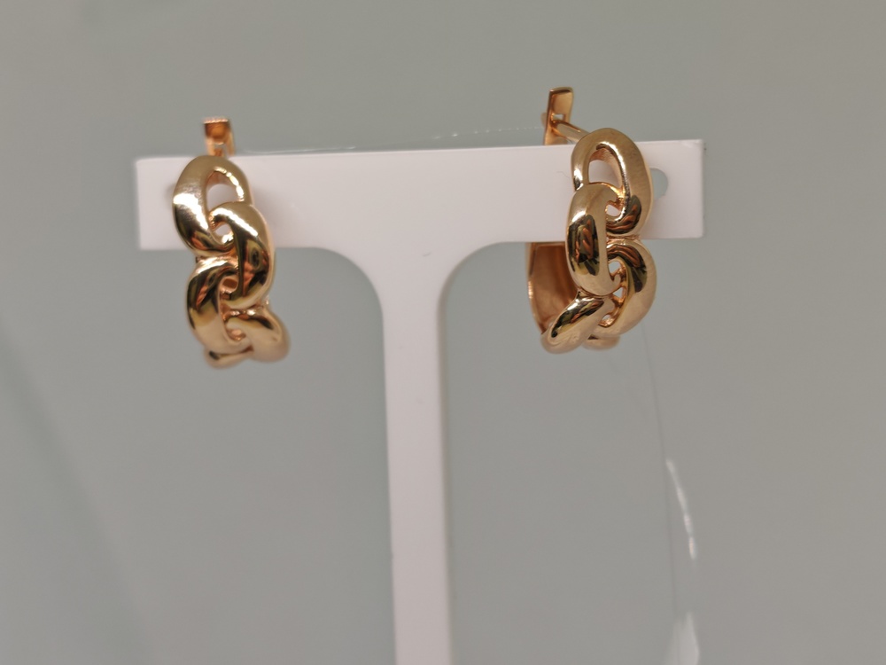 СЕРЬГИ БЕЗ КАМНЯ (Au 585)