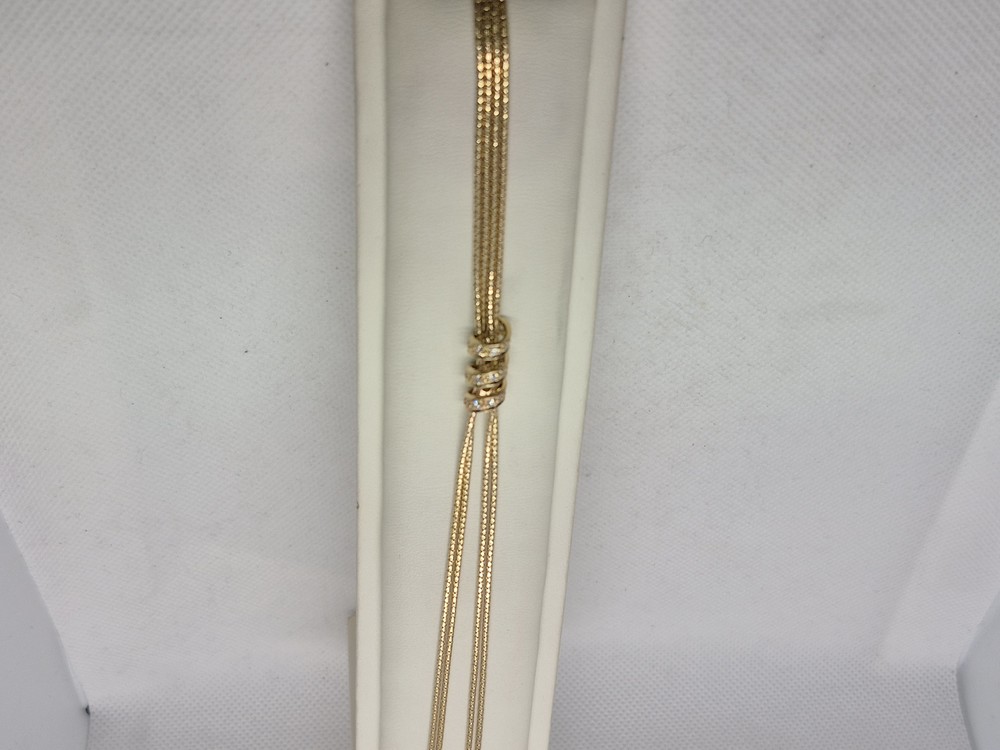 КОЛЬЕ С КАМНЯМИ Au 585