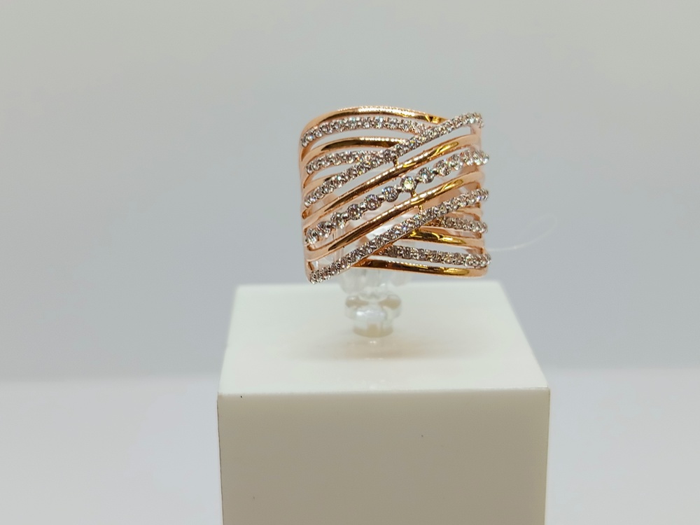 КОЛЬЦО С КАМНЯМИ (Au 585)