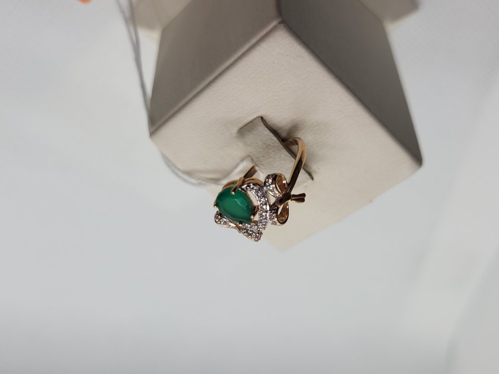 КОЛЬЦО С КАМНЯМИ (Au 585)