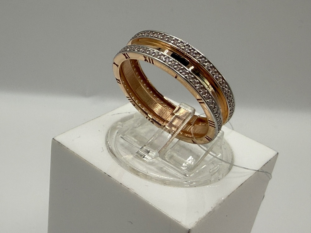 КОЛЬЦО С КАМНЯМИ (Au 585)