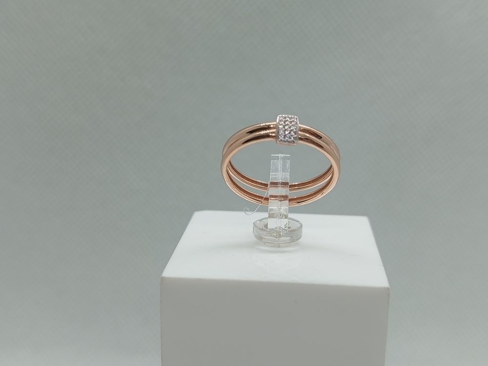 КОЛЬЦО С КАМНЯМИ (Au 585)