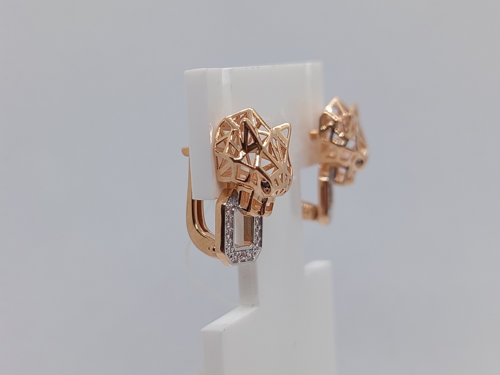 СЕРЬГИ С КАМНЯМИ (Au 585)