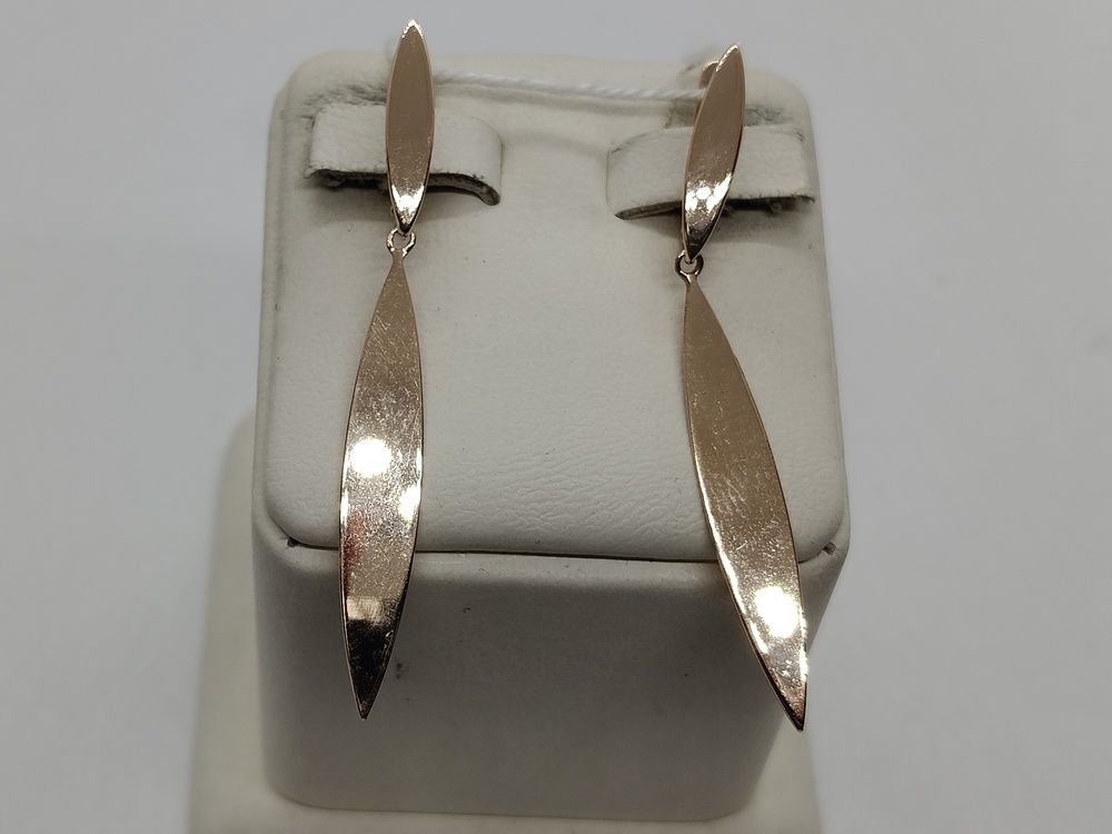 СЕРЬГИ БЕЗ КАМНЯ (Au 585)