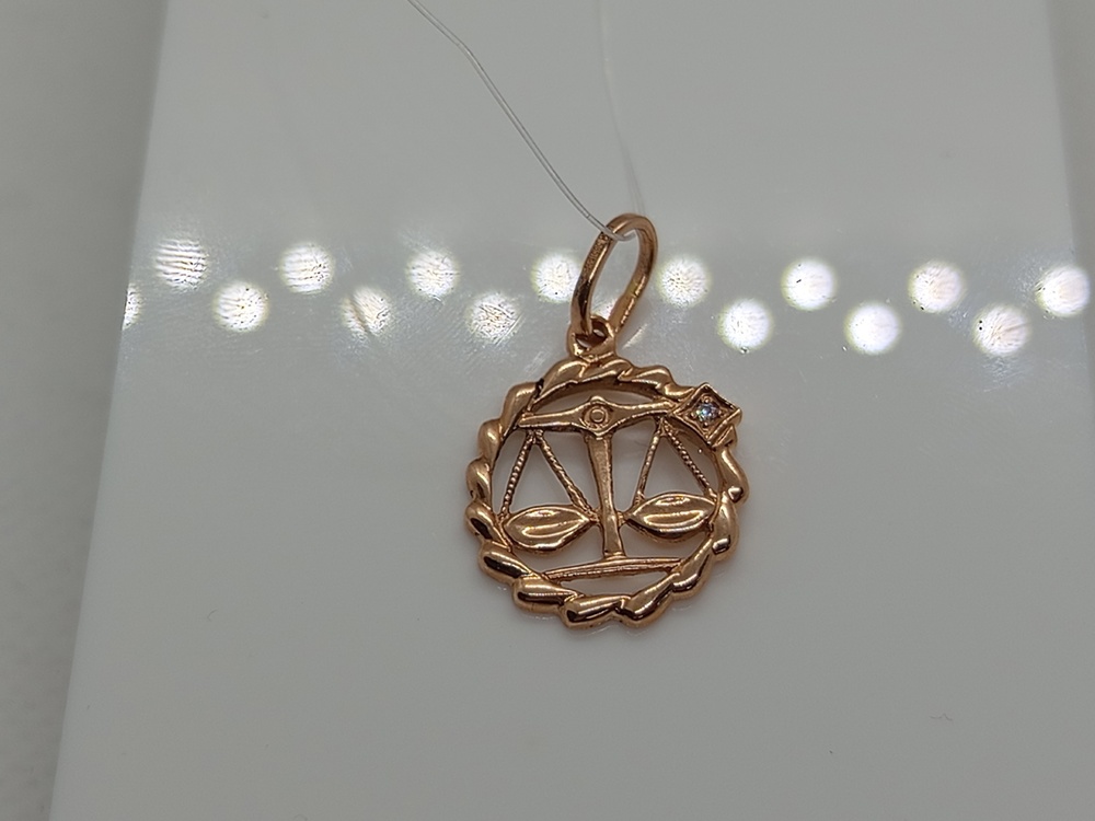 ПОДВЕСКА ЗНАК ЗОДИАКА ВЕСЫ (Au 585)