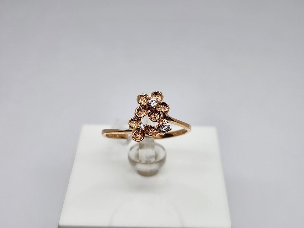 КОЛЬЦО С КАМНЯМИ (Au 585)