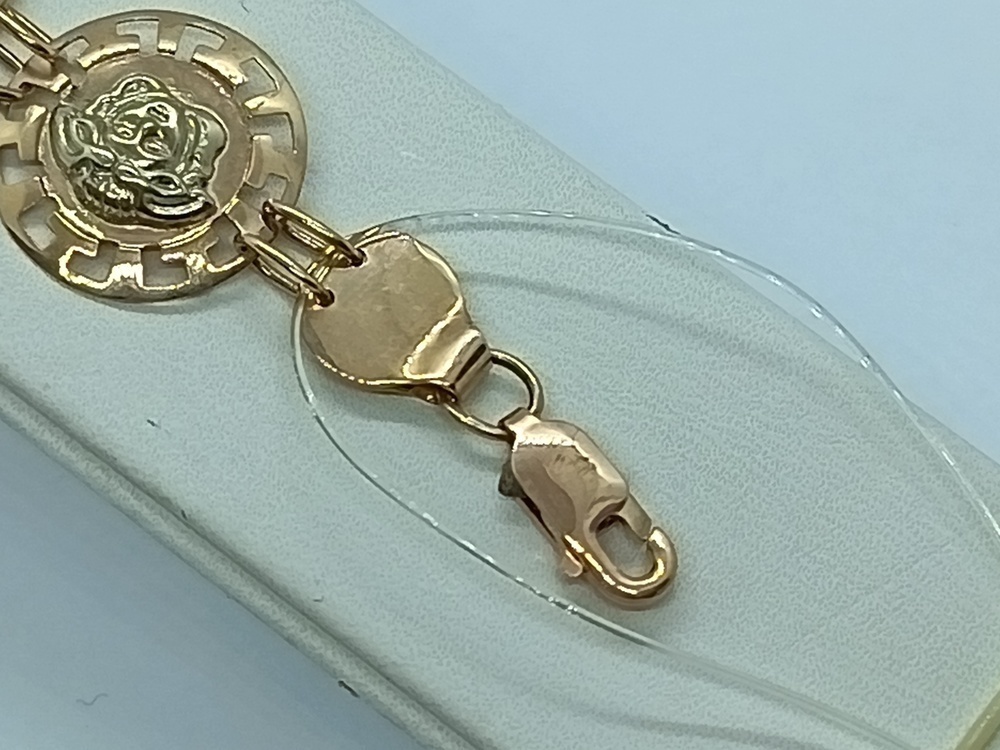 БРАСЛЕТ ПУСТОТЕЛЫЙ Фантазия (Au 585)