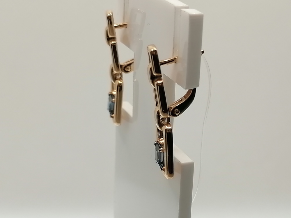 СЕРЬГИ ЛОНДОН ТОПАЗ (Au 585)