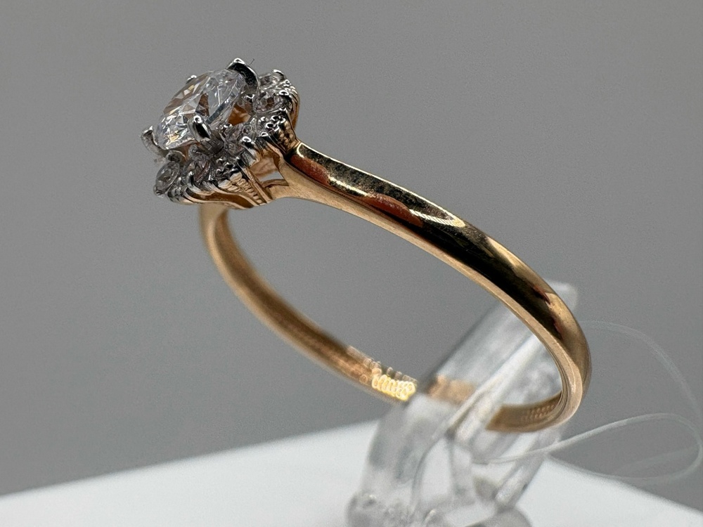 К1326236 КОЛЬЦО С КАМНЯМИ (Au 585)