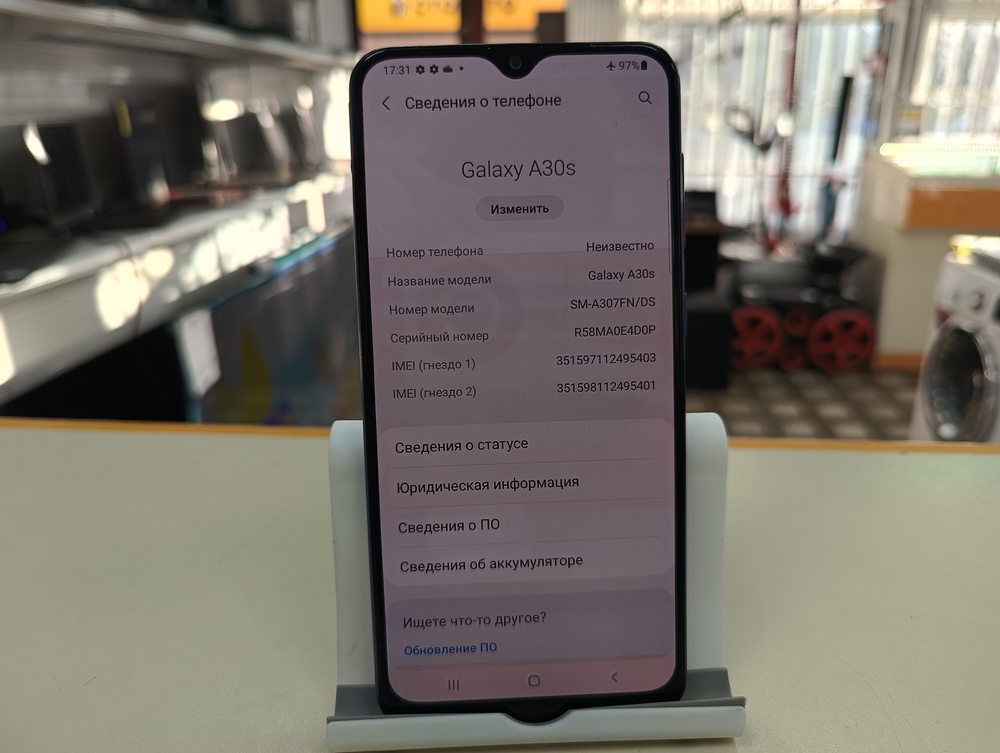 Смартфон Samsung Galaxy A30S 3/32