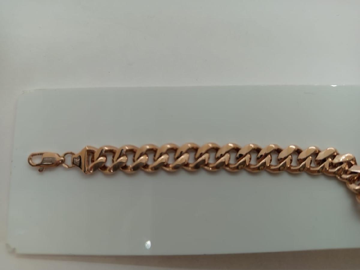 БРАСЛЕТ ПУСТОТЕЛЫЙ Панцирное (Au 585)