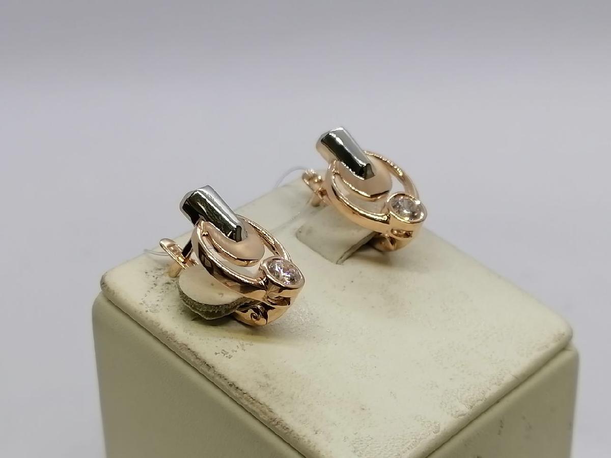 СЕРЬГИ С КАМНЕМ (Au 585)