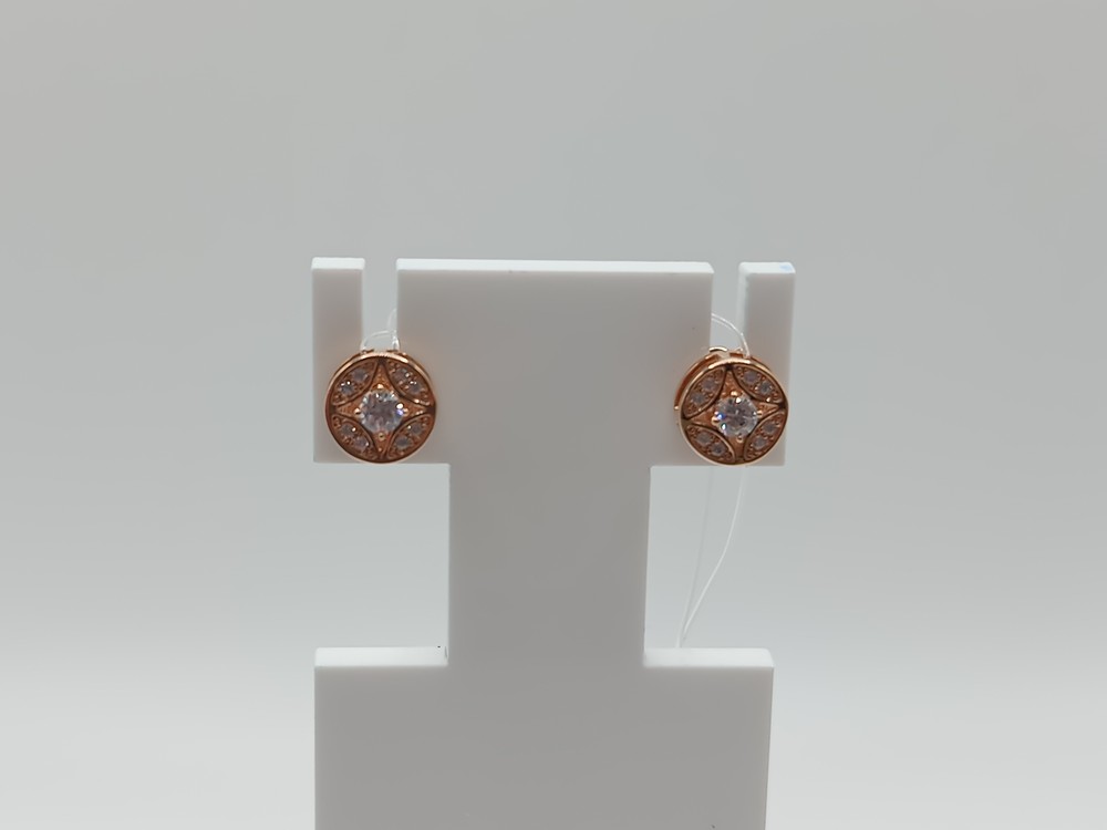 СЕРЬГИ ПУСЕТЫ с камнями (Au 585)