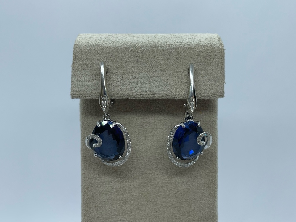 СКМИ585 СЕРЬГИ С КАМНЯМИ (Au 585)