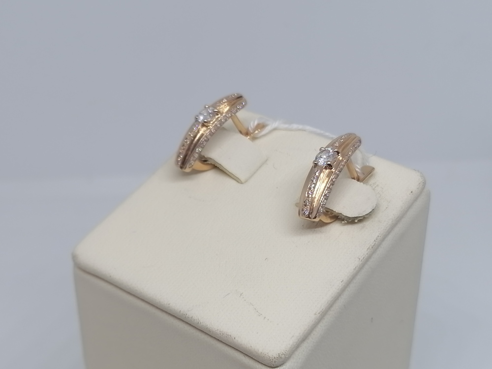 СЕРЬГИ С КАМНЯМИ (Au 585)