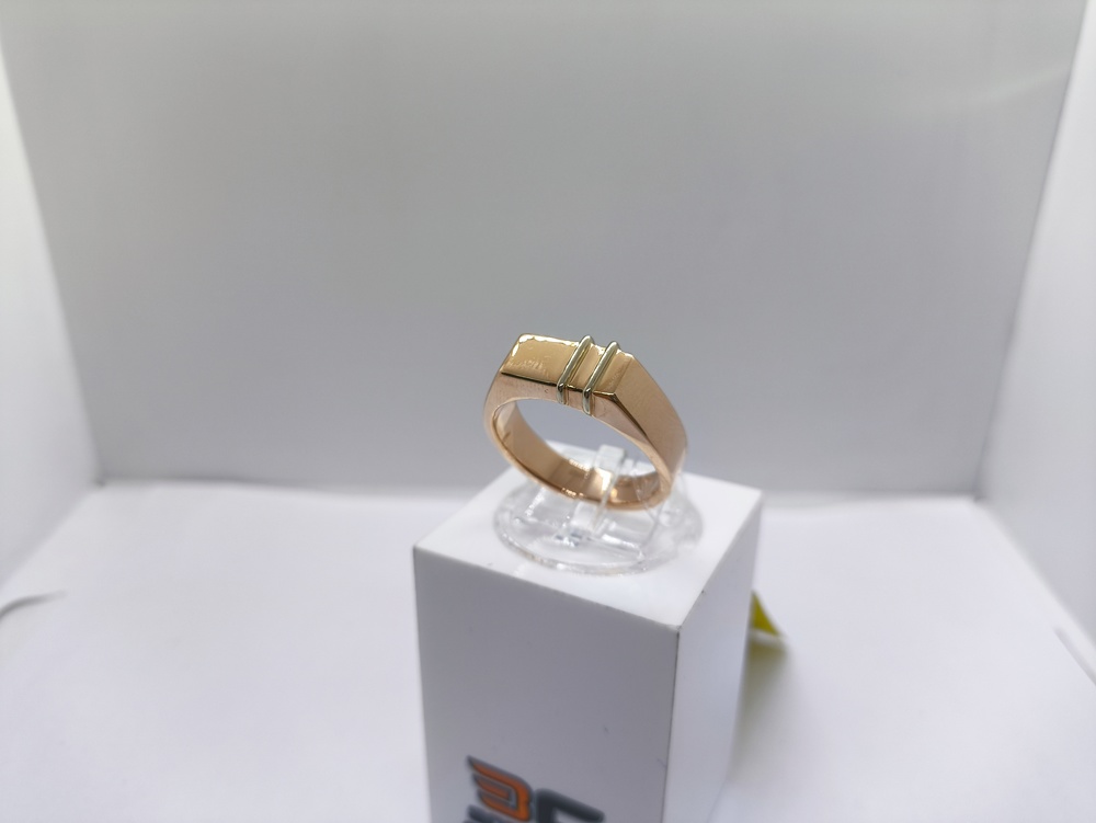 КОЛЬЦО ПЕЧАТКА без камня (Au 585)