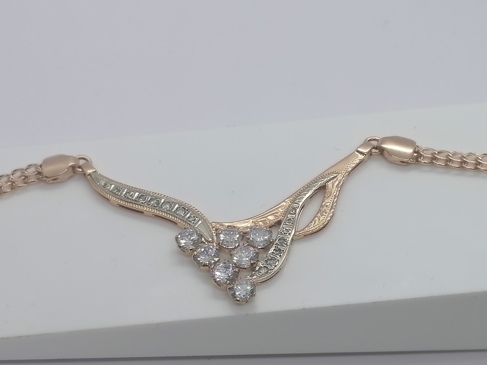 КОЛЬЕ БРИЛЛИАНТ Au 585