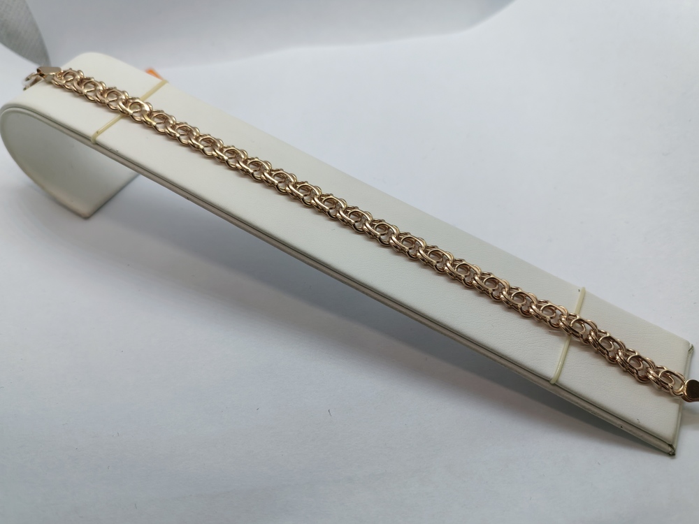 БРАСЛЕТ ПОЛНОВЕСНЫЙ Бисмарк арбский (Au 585)