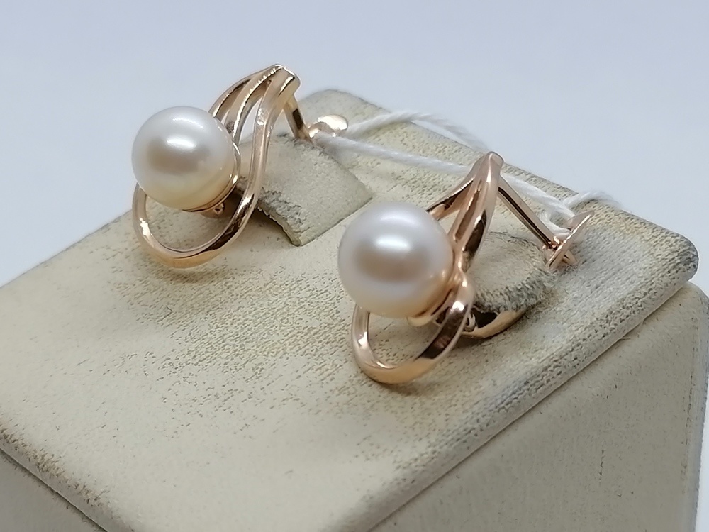 СЕРЬГИ С КАМНЕМ (Au 585)