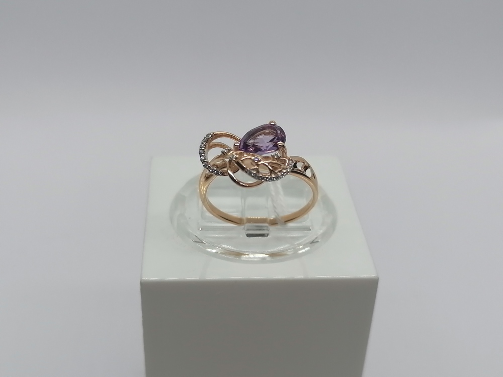 КОЛЬЦО С КАМНЯМИ (Au 585)