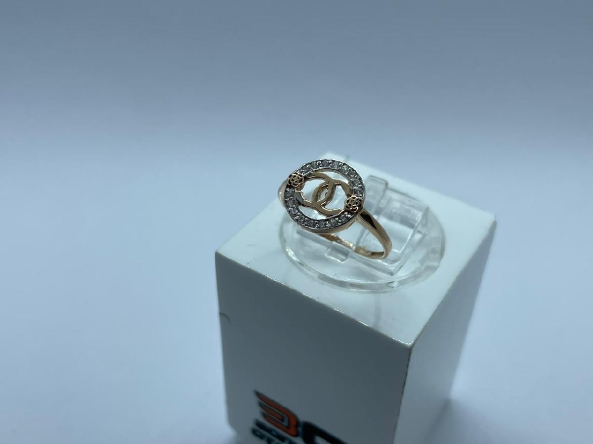 КОЛЬЦО С КАМНЯМИ (Au 585)