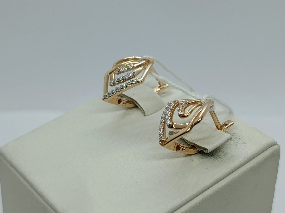 СЕРЬГИ С КАМНЯМИ (Au 585)