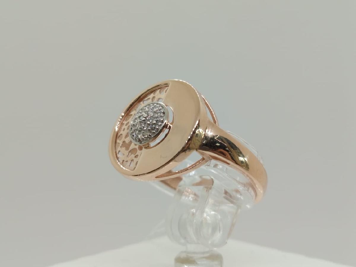 КОЛЬЦО С КАМНЯМИ (Au 585)