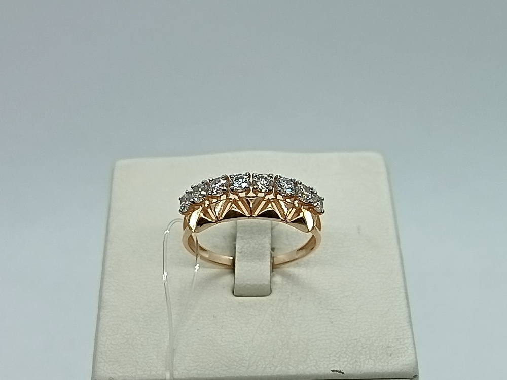 КОЛЬЦО С КАМНЯМИ (Au 585)