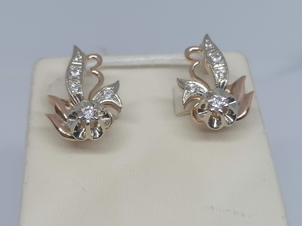 СЕРЬГИ С КАМНЯМИ (Au 585)