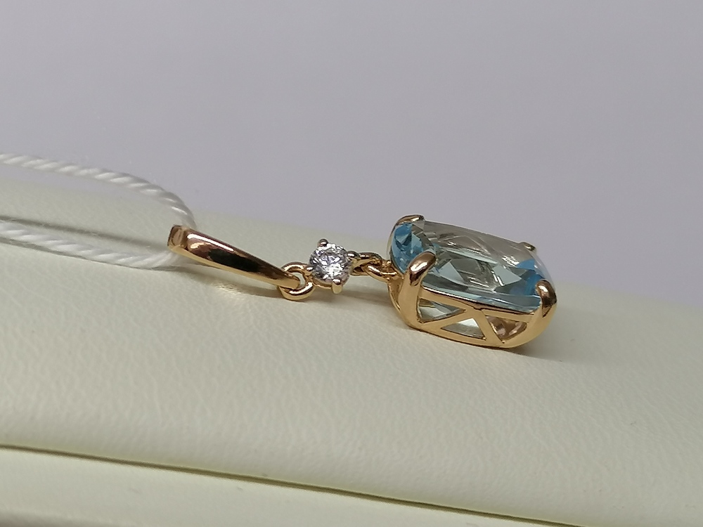 ПОДВЕСКА С КАМНЯМИ (Au 585)