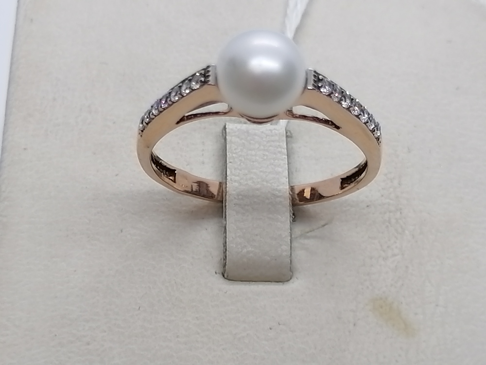 КОЛЬЦО С КАМНЯМИ (Au 585)