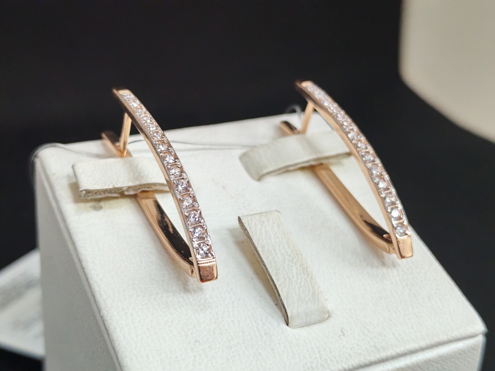 СЕРЬГИ С КАМНЯМИ (Au 585)