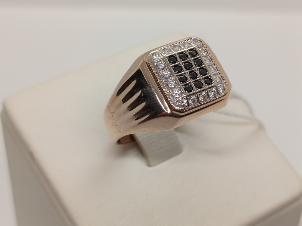 ПЕЧАТКА С КАМНЯМИ (Au 585)